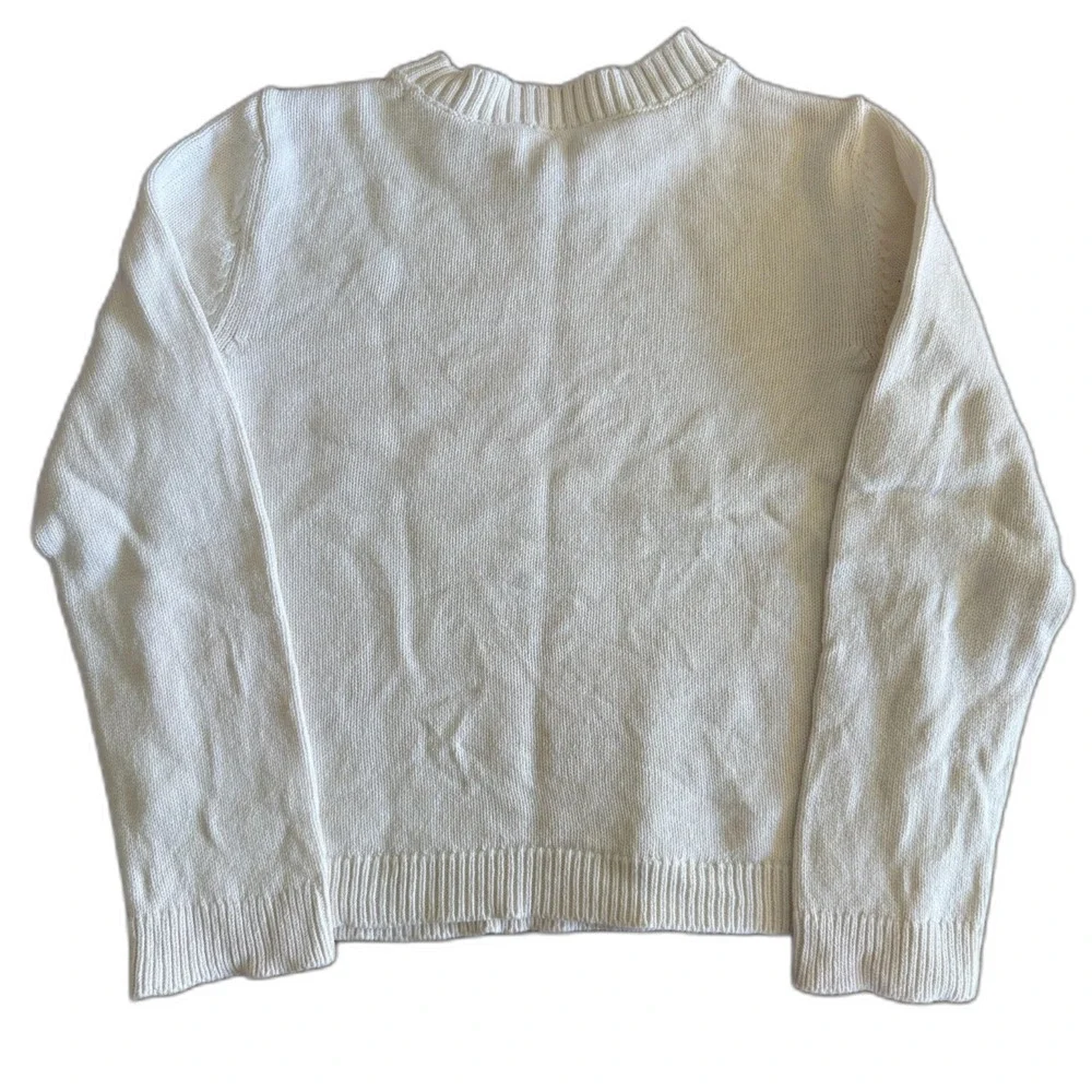 Carter's Ivory Holly Holiday Sweater Girls' 10